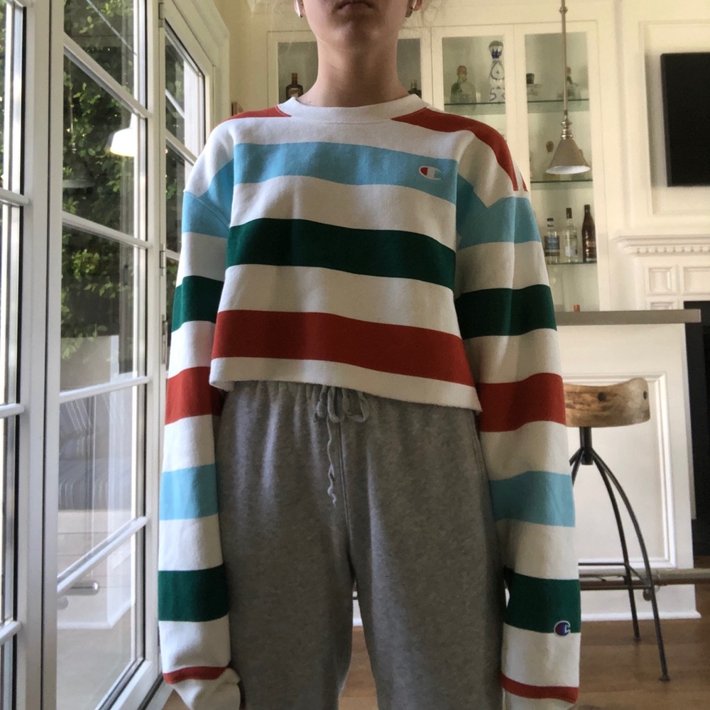 ✨striped sweatshirt